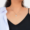 Personalized Jewellery White Resin Shell Shape Charm Delicate Everyday Necklace